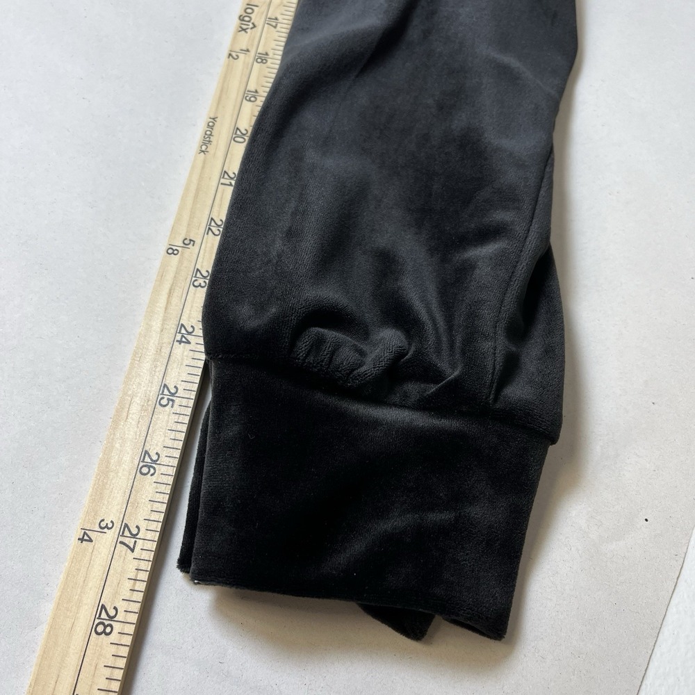 Truth by Republic Womens Velour Track Pants Size XS Black Luxury Lounge Travel - Picture 7 of 7
